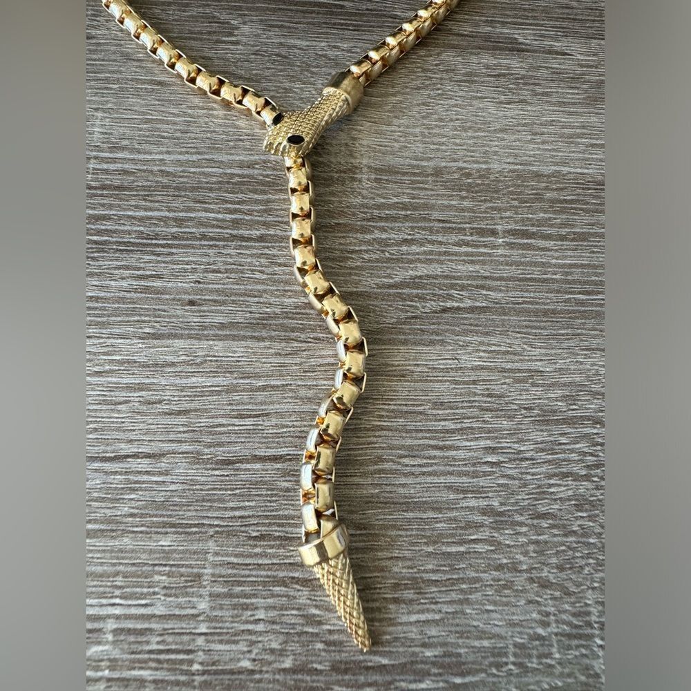 Free People Gold Snake Necklace - Picture 4 of 6